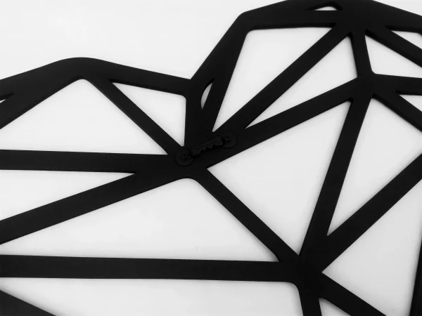 Corazón - Cuadro Decorativo de Pared | Decoración de Interiores | 50 x 39 cm | Figura Minimalista - Image 4