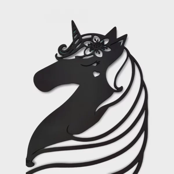 Unicornio - Cuadro Decorativo de Pared | Decoración de Interiores | 55 x 40 cm | Figura Minimalista - Image 3