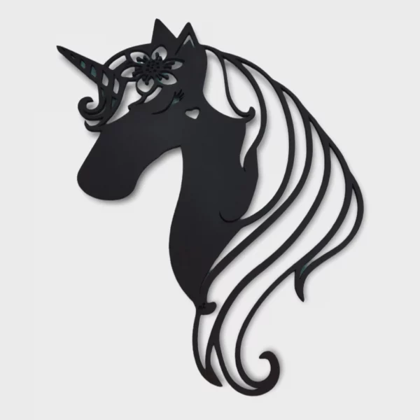 Unicornio - Cuadro Decorativo de Pared | Decoración de Interiores | 55 x 40 cm | Figura Minimalista - Image 4