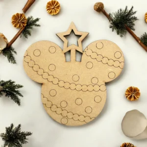 Esferas de MDF con Cabeza de Mickey - Varios Modelos