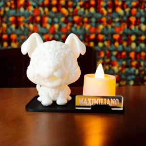 porta velas perrito