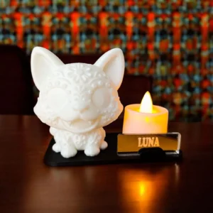 porta velas para gato